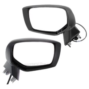 Driver and Passenger Side Mirrors, Power Adjust, Manual Folding, Non-Heated, Paintable, No Signal Light, No Memory, No Puddle Light, No Auto-Dimming, No Blind Spot Feature