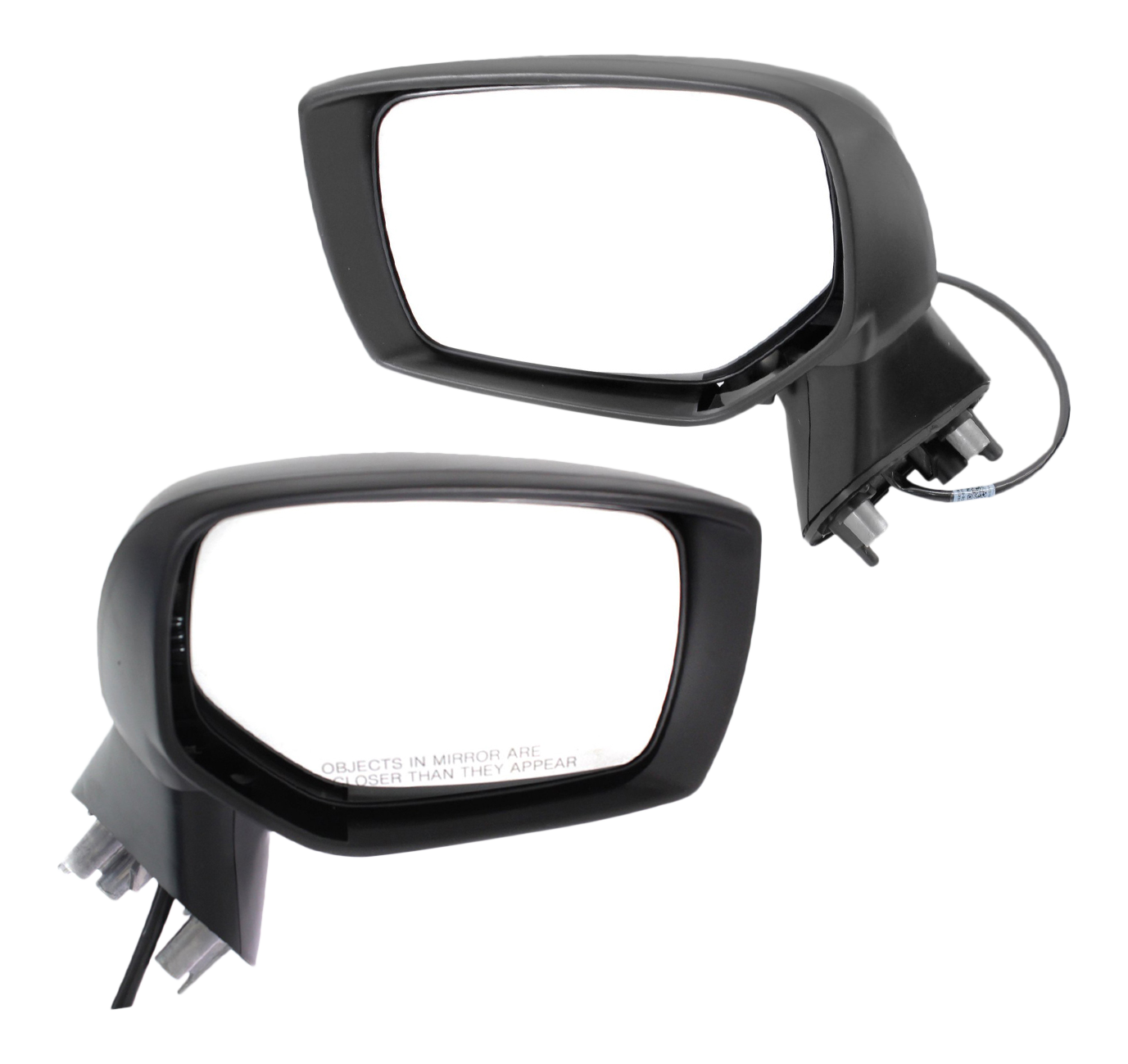 Driver and Passenger Side Mirrors, Power Adjust, Manual Folding, Non-Heated, Paintable, No Signal Light, No Memory, No Puddle Light, No Auto-Dimming, No Blind Spot Feature