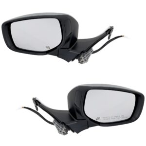 Driver and Passenger Side Mirrors, Power Adjust, Power Folding, Heated, Chrome, In-Housing Signal Light, With Memory, No Puddle Light, No Auto-Dimming, With Blind Spot Detection...