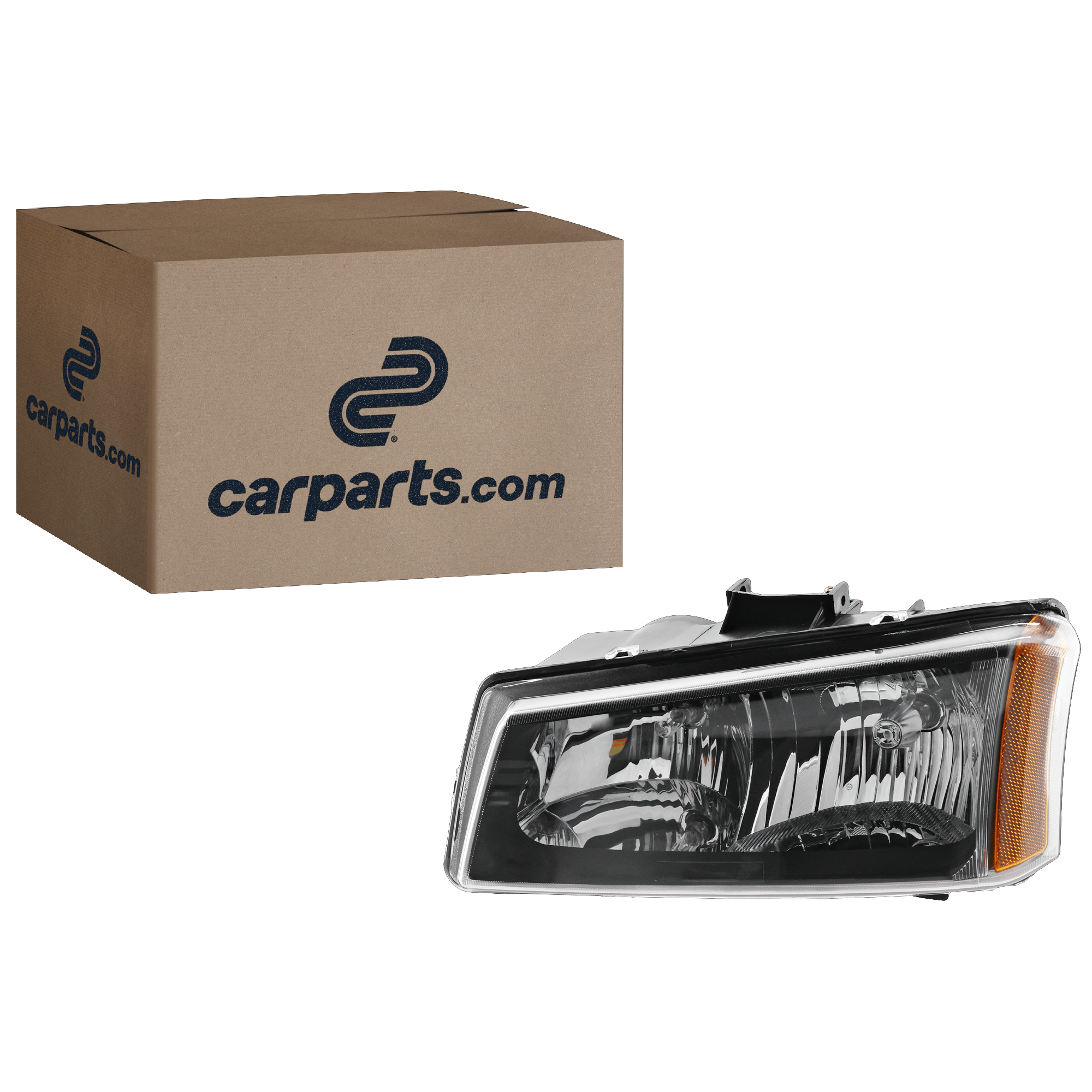 Driver Side Halogen Headlight, With bulb(s), OE Replacement, Clear Lens, with Smooth Reflector
