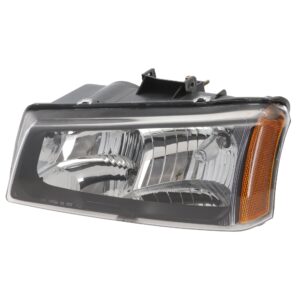 Driver Side Halogen Headlight, With bulb(s), OE Replacement, Clear Lens, with Smooth Reflector