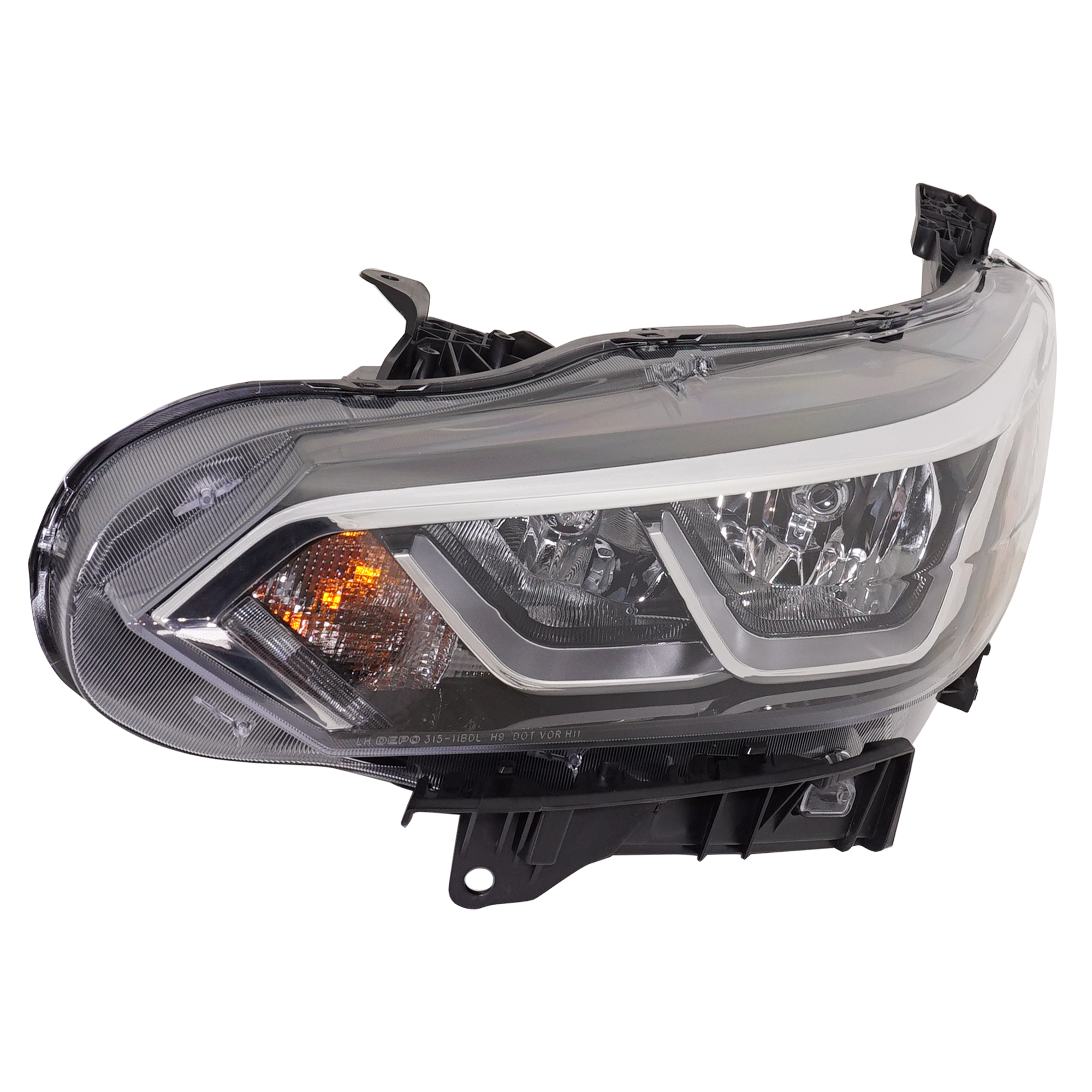 Driver Side Headlight, with Bulb, Halogen, Clear Lens, 4 Cyl., 2.0L Engine
