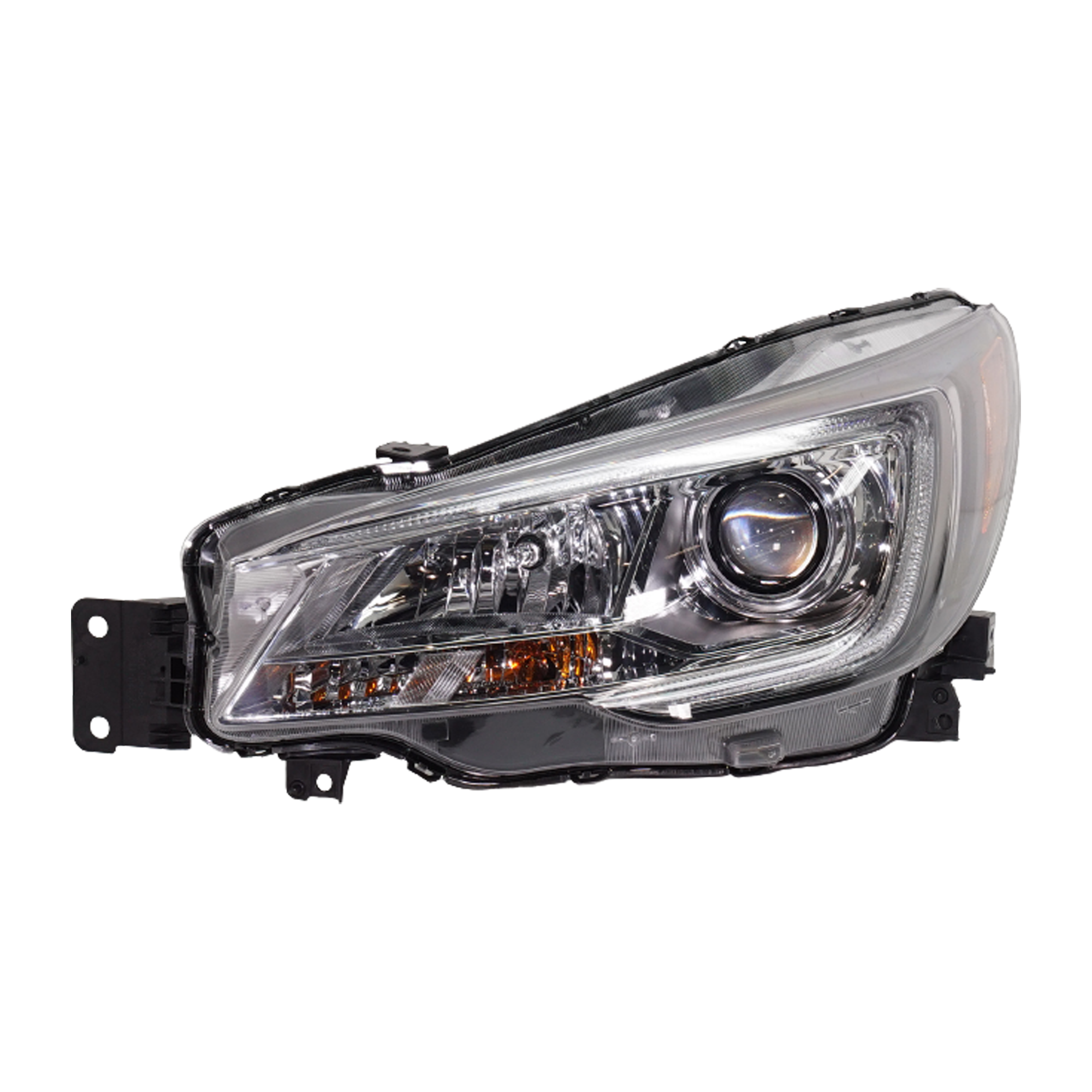 Driver Side Headlight, with Bulb, Halogen, Clear Lens, 4 Cyl., 2.4L Engine, CAPA Certified