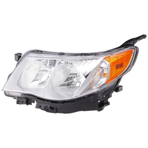 Driver Side Headlight, with Bulb, Halogen, Clear Lens, 4 Cyl., 2.5L Engine, CAPA Certified