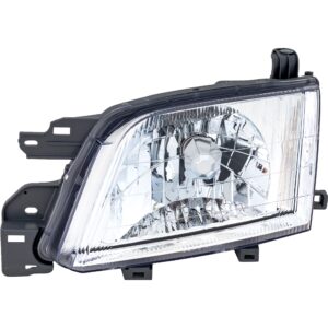 Driver Side Headlight, with Bulb, Halogen, Clear Lens, 4 Cyl., 2.5L Engine, CAPA Certified