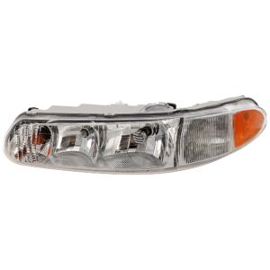 Driver Side Headlight, with Bulb, Halogen, Clear Lens, without Corner Light bulb