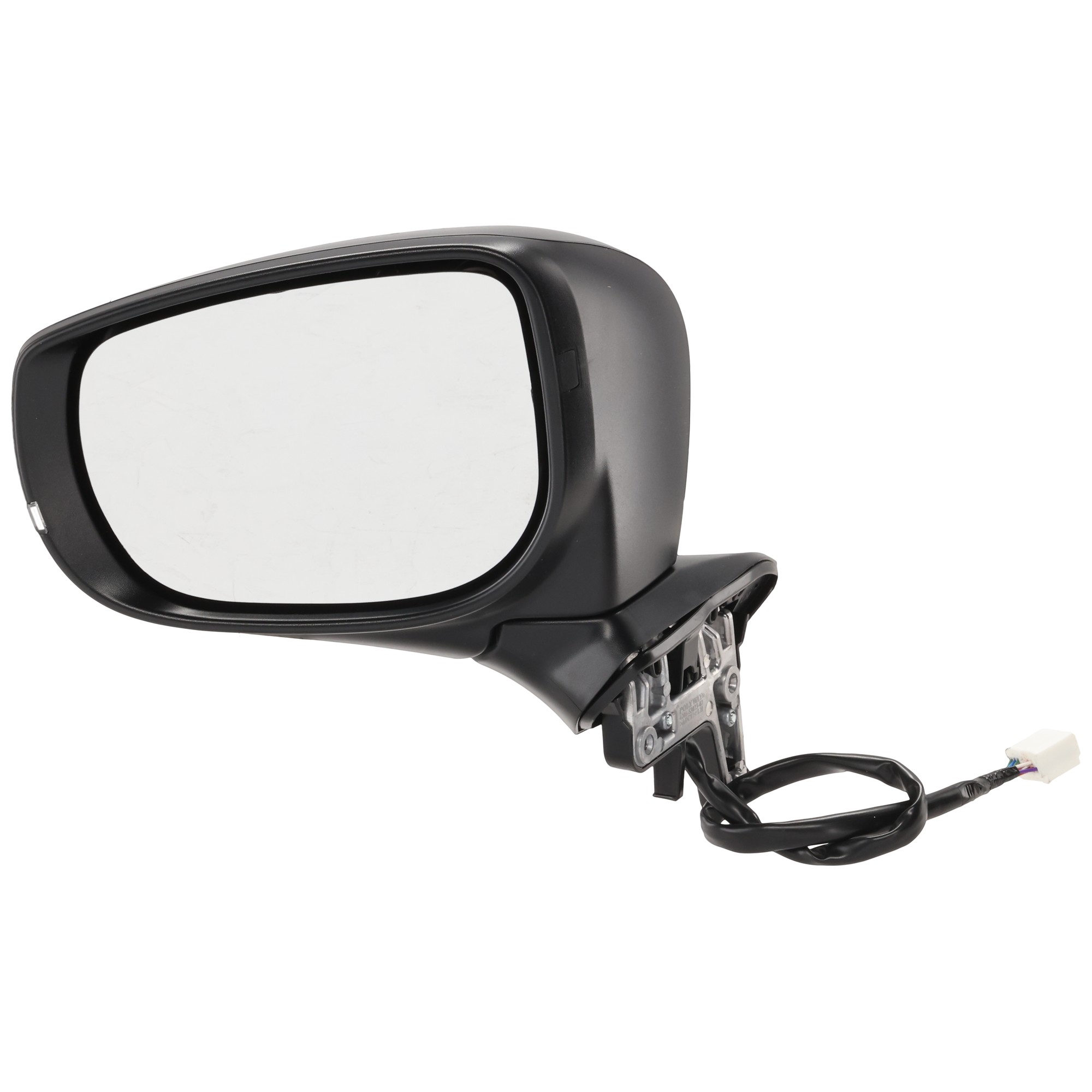 Driver Side Mirror, Power Adjust, Heated, Manual Folding, Paintable, In-housing Signal Light, No Memory, No Puddle Light, No Auto-Dim, No Blind Spot Feature