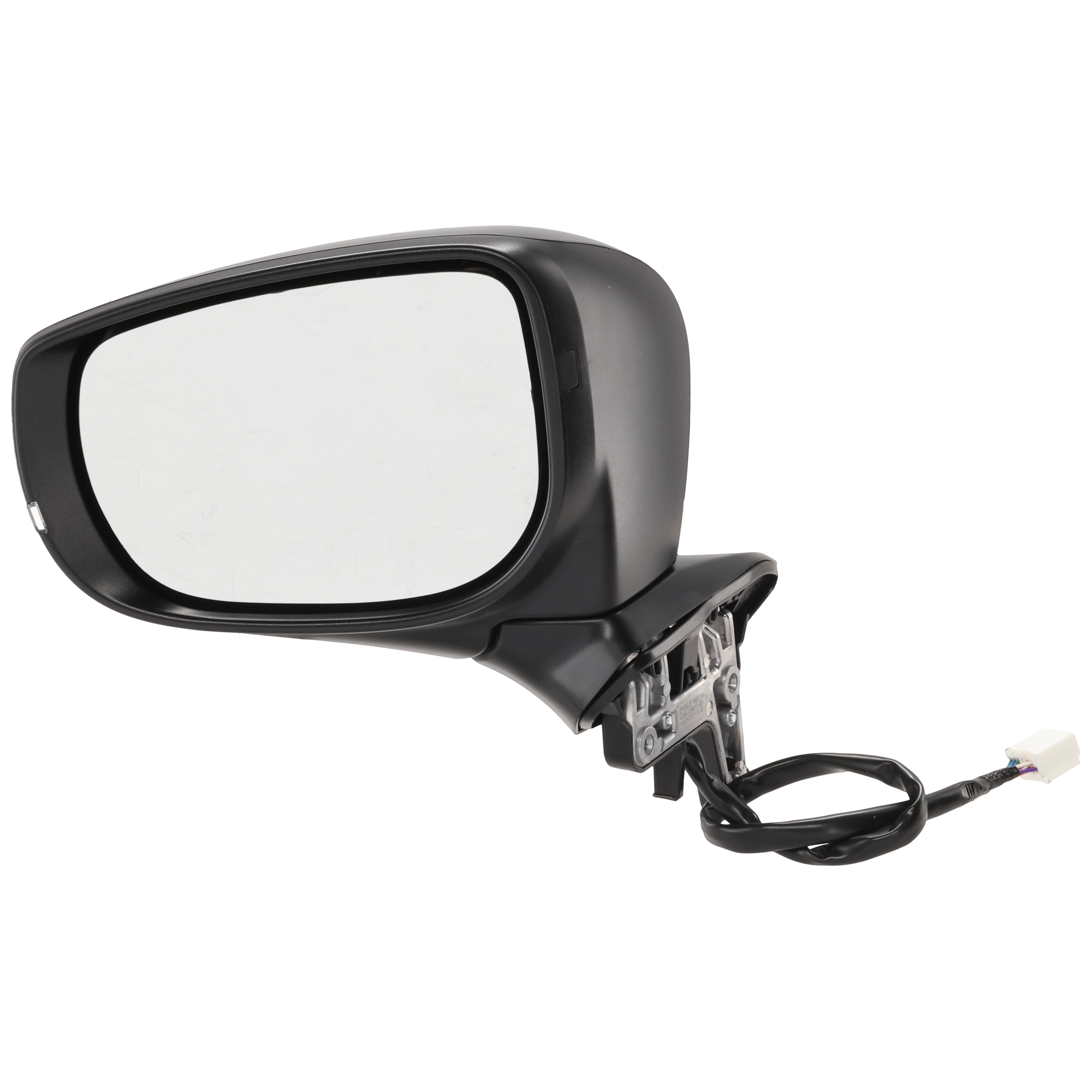Driver Side Mirror, Power Adjust, Heated, Manual Folding, Paintable, In-housing Signal Light, No Memory, No Puddle Light, No Auto-Dim, No Blind Spot Feature