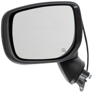 Driver Side Mirror, Power Adjust, Heated, Manual Folding, Paintable, No Signal Light, No Memory, No Puddle Light, No Auto-Dim, With Blind Spot Light in Housing