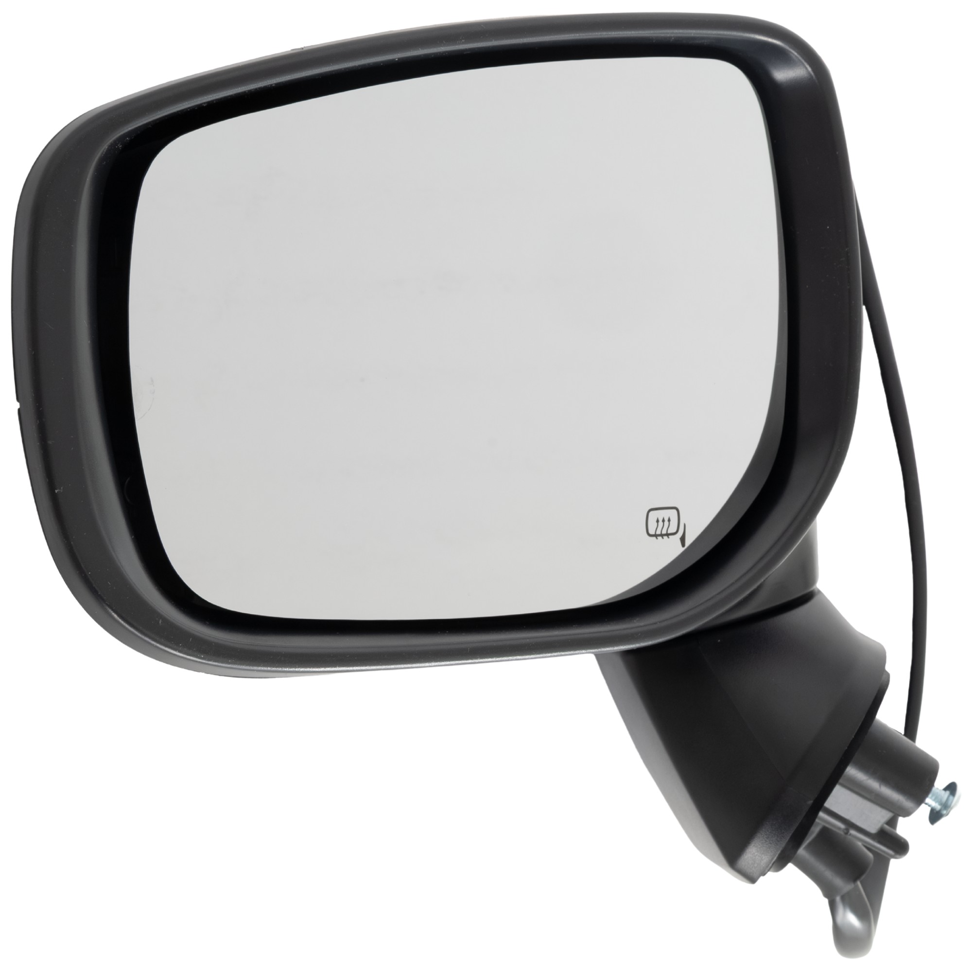 Driver Side Mirror, Power Adjust, Heated, Manual Folding, Paintable, No Signal Light, No Memory, No Puddle Light, No Auto-Dim, With Blind Spot Light in Housing