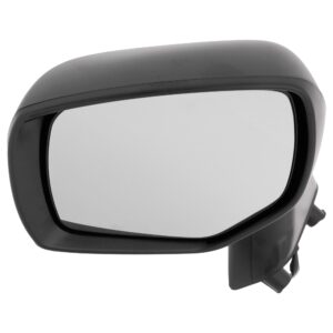 Driver Side Mirror, Power Adjust, Heated, Manual Folding, Textured Black, No Signal Light, No Memory, No Puddle Light, No Auto-Dimming, No Blind Spot Feature