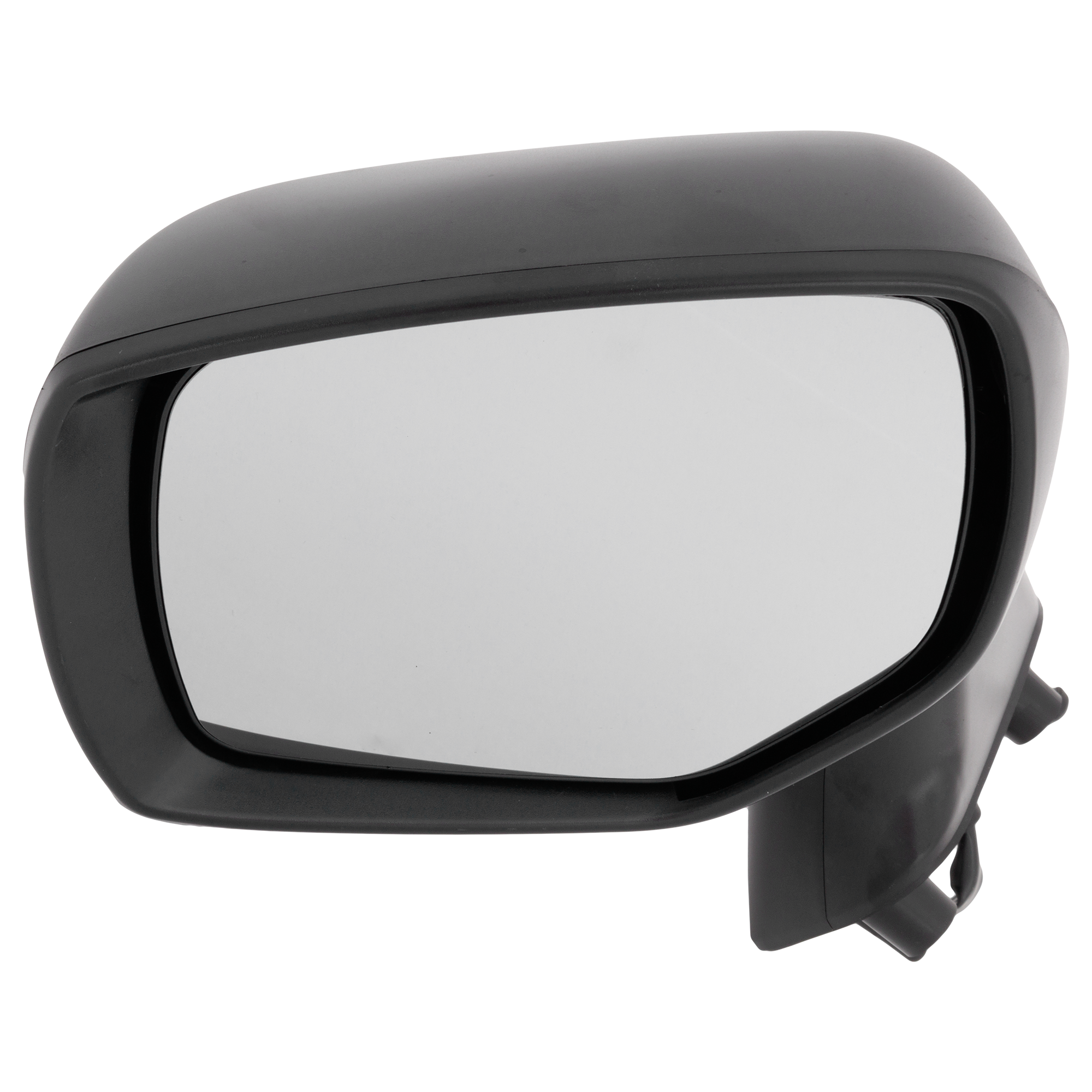 Driver Side Mirror, Power Adjust, Heated, Manual Folding, Textured Black, No Signal Light, No Memory, No Puddle Light, No Auto-Dimming, No Blind Spot Feature