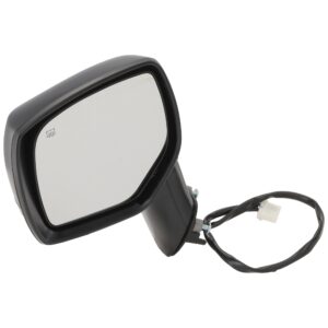 Driver Side Mirror, Power Adjust, Heated, Manual Folding, With 1 Paintable and 1 Textured Black Cap, No Signal Light, No Memory, No Puddle Light, No Auto-Dim, No Blind Spot Feature