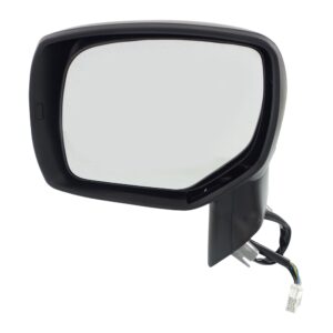 Driver Side Mirror, Power Adjust, Manual Folding, Heated, Paintable, In-housing Signal Light, No Memory, No Puddle Light, No Auto-Dimming, No Blind Spot Feature