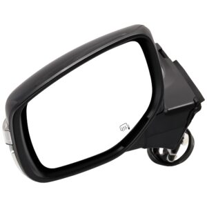 Driver Side Mirror, Power Adjust, Manual Folding, Heated, Paintable, In-housing Signal Light, No Memory, No Puddle Light, No Auto-Dimming, No Blind Spot Feature