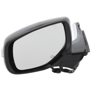 Driver Side Mirror, Power Adjust, Manual Folding, Heated, Paintable, In-Housing Signal Light, No Memory, No Puddle Light, No Auto-Dimming, No Blind Spot Feature