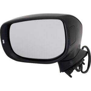 Driver Side Mirror, Power Adjust, Manual Folding, Heated, Paintable, In-housing Signal Light, No Memory, No Puddle Light, No Auto-Dimming, With Blind Spot Light in Housing, 4...