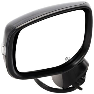 Driver Side Mirror, Power Adjust, Manual Folding, Heated, Paintable, In-housing Signal Light, No Memory, No Puddle Light, No Auto-Dimming, No Blind Spot Feature