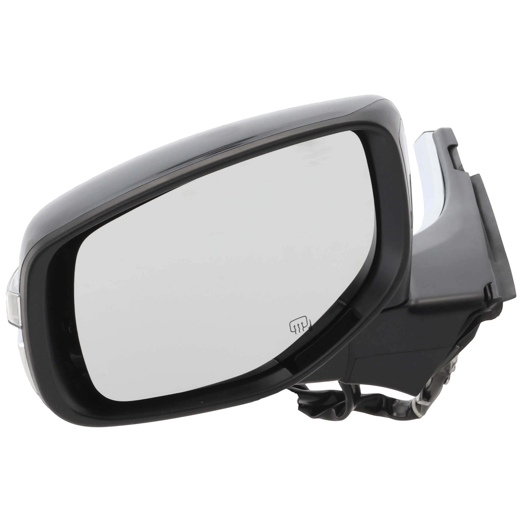 Driver Side Mirror, Power Adjust, Manual Folding, Heated, Paintable, In-Housing Signal Light, No Memory, No Puddle Light, No Auto-Dimming, No Blind Spot Feature