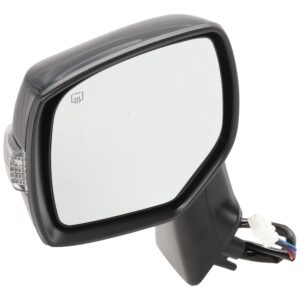 Driver Side Mirror, Power Adjust, Manual Folding, Heated, Paintable, In-housing Signal Light, No Memory, No Puddle Light, No Auto-Dimming, No Blind Spot Feature