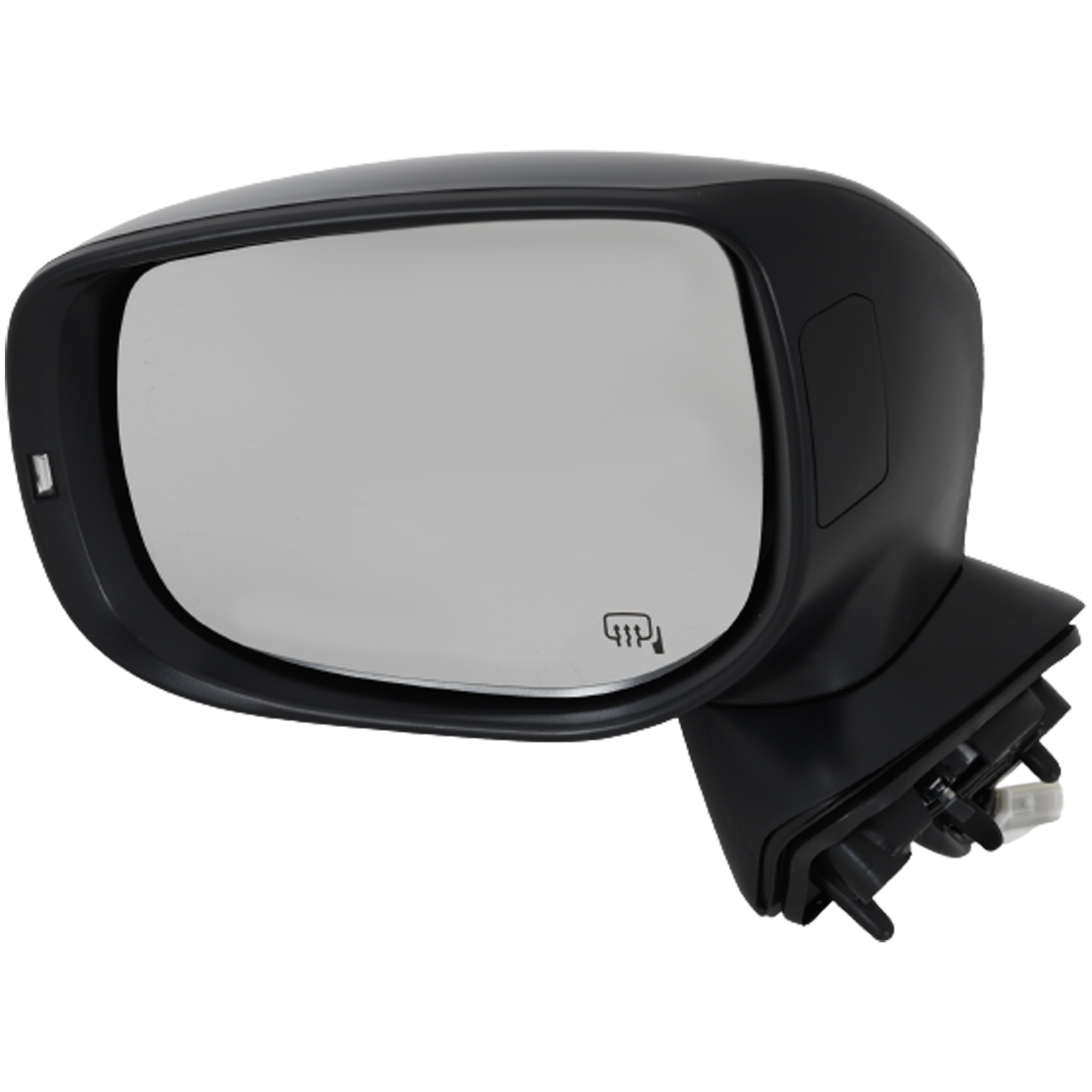Driver Side Mirror, Power Adjust, Manual Folding, Heated, Paintable, In-housing Signal Light, No Memory, No Puddle Light, No Auto-Dimming, No Blind Spot Feature