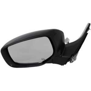 Driver Side Mirror, Power Adjust, Manual Folding, Heated, Paintable, In-housing Signal Light, No Memory, No Puddle Light, No Auto-Dimming, No Blind Spot Feature