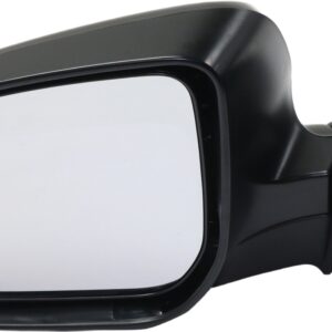 Driver Side Mirror, Power Adjust, Manual Folding, Heated, Paintable, In-housing Signal Light, No Memory, No Puddle Light, No Auto-Dimming, No Blind Spot Feature