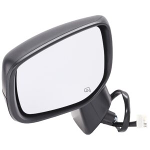 Driver Side Mirror, Power Adjust, Manual Folding, Heated, Textured Black, No Signal Light, No Memory, No Puddle Light, No Auto-Dimming, No Blind Spot Feature