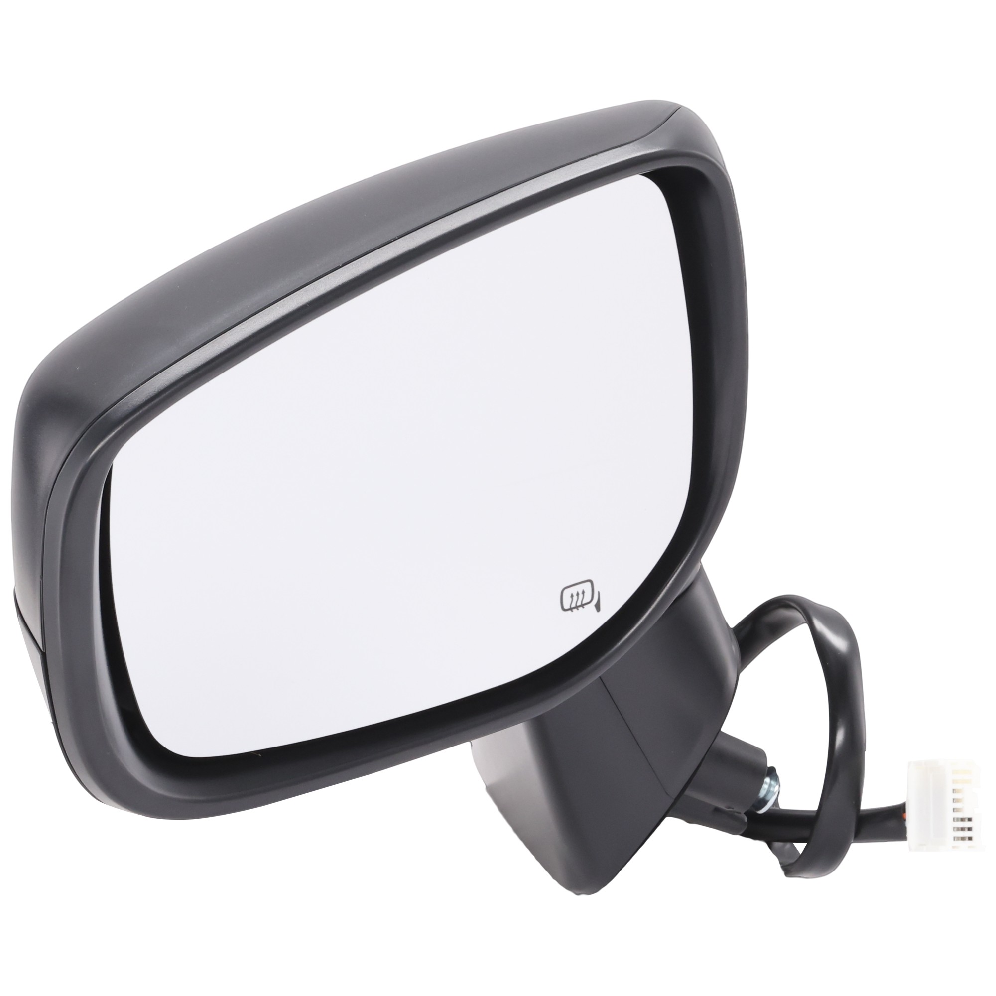 Driver Side Mirror, Power Adjust, Manual Folding, Heated, Textured Black, No Signal Light, No Memory, No Puddle Light, No Auto-Dimming, No Blind Spot Feature