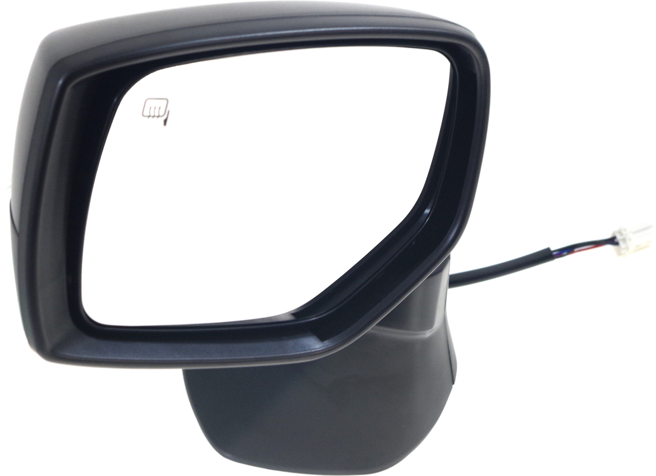 Driver Side Mirror, Power Adjust, Manual Folding, Heated, Textured Black, No Signal Light, No Memory, No Puddle Light, No Auto-Dimming, No Blind Spot Feature