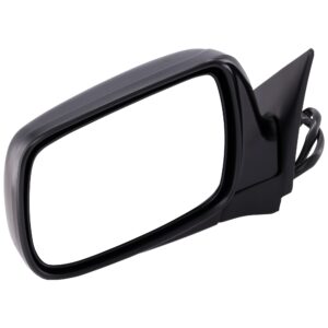 Driver Side Mirror, Power Adjust, Manual Folding, Heated, Textured Black, No Signal Light, No Memory, No Puddle Light, No Auto-Dimming, No Blind Spot Feature