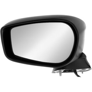 Driver Side Mirror, Power Adjust, Manual Folding, Heated, Textured Black, No Signal Light, No Memory, No Puddle Light, No Auto-Dimming, No Blind Spot Feature