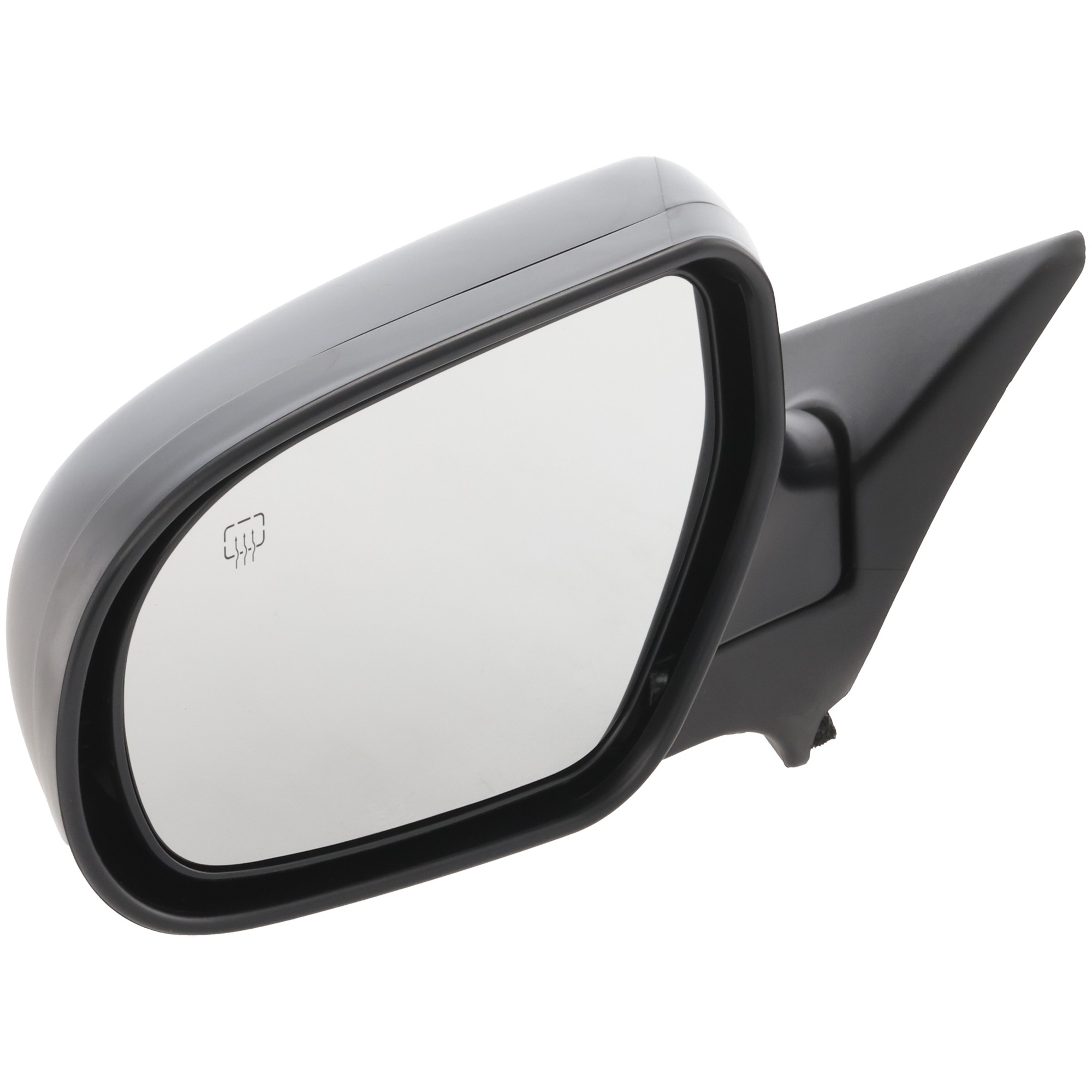 Driver Side Mirror, Power Adjust, Manual Folding, Heated, Textured Black, No Signal Light, No Memory, No Puddle Light, No Auto-Dimming, No Blind Spot Feature