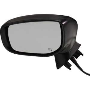 Driver Side Mirror, Power Adjust, Manual Folding, Heated, Textured Black, No Signal Light, No Memory, No Puddle Light, No Auto-Dimming, No Blind Spot Feature