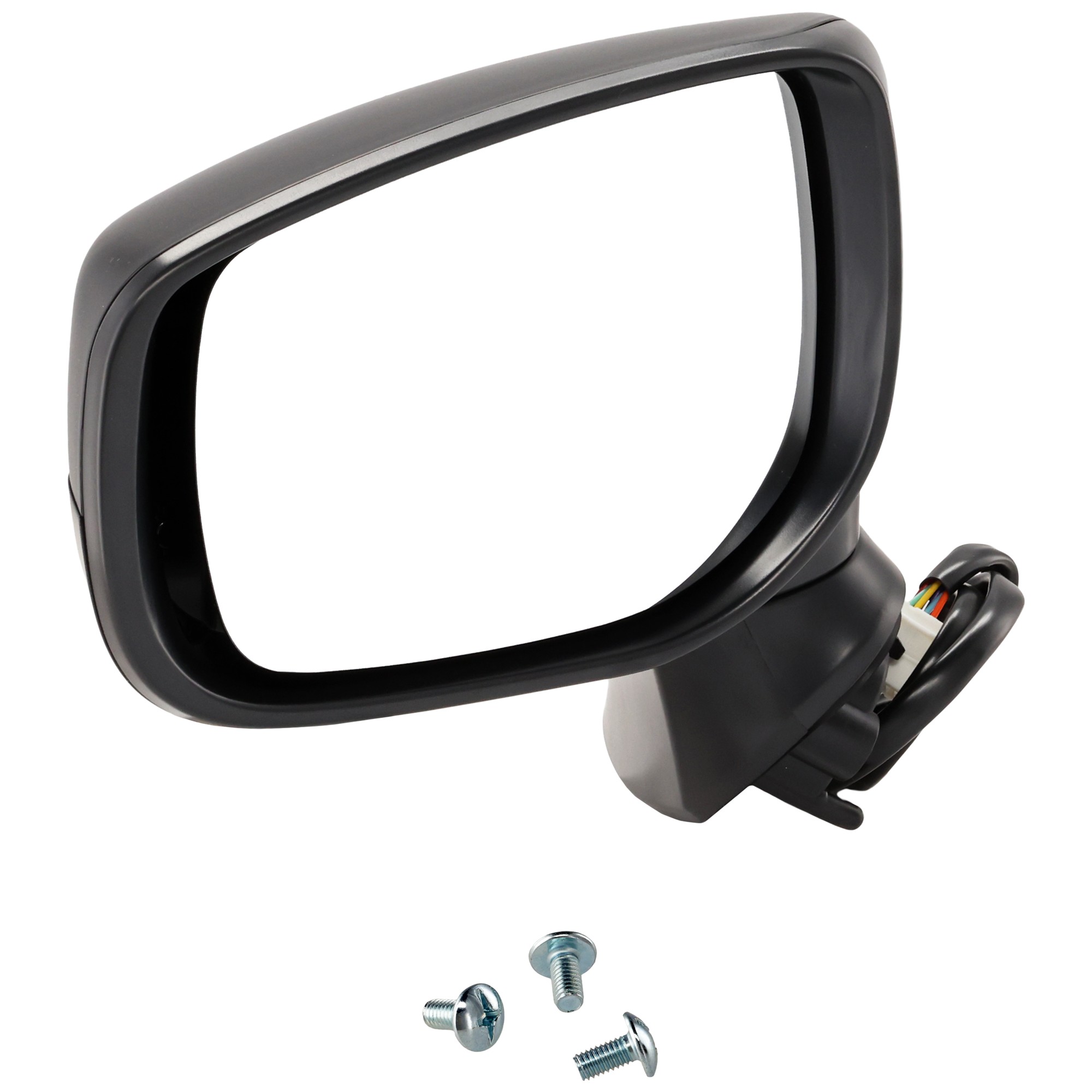 Driver Side Mirror, Power Adjust, Manual Folding, Non-Heated, Paintable, No Signal Light, No Memory, No Puddle Light, No Auto-Dimming, No Blind Spot Feature