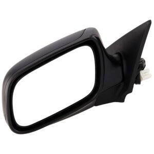 Driver Side Mirror, Power Adjust, Manual Folding, Non-Heated, Textured Black, No Signal Light, No Memory, No Puddle Light, No Auto-Dimming, No Blind Spot Feature