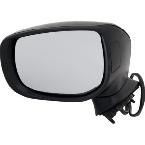 Driver Side Mirror, Power Adjust, Manual Folding, Non-Heated, Textured Black, No Signal Light, No Memory, No Puddle Light, No Auto-Dimming, No Blind Spot Feature
