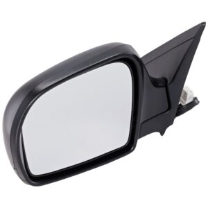 Driver Side Mirror, Power Adjust, Manual Folding, Non-Heated, Textured Black, No Signal Light, No Memory, No Puddle Light, No Auto-Dimming, No Blind Spot Feature