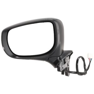 Driver Side Mirror, Power Adjust, Non-Heated, Manual Folding, Paintable, In-housing Signal Light, No Memory, No Puddle Light, No Auto-Dim, No Blind Spot Feature