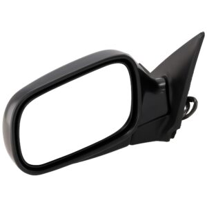 Driver Side Mirror, Power Adjust, Non-Heated, Manual Folding, Paintable, No Signal Light, No Memory, No Puddle Light, No Auto-Dim, No Blind Spot Feature