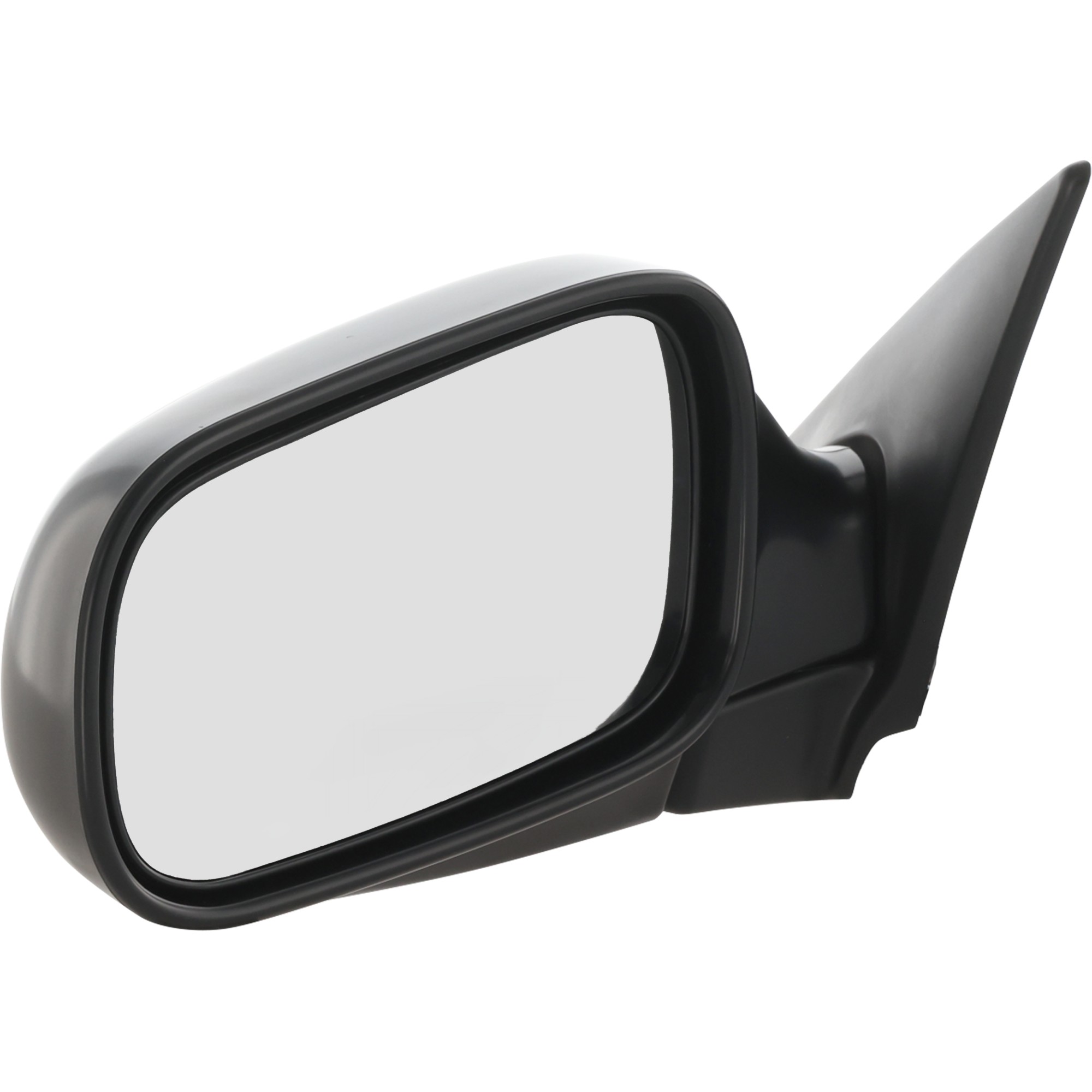 Driver Side Mirror, Power Adjust, Non-Heated, Manual Folding, Paintable, No Signal Light, No Memory, No Puddle Light, No Auto-Dim, No Blind Spot Feature