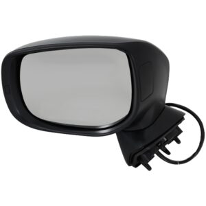 Driver Side Mirror, Power Adjust, Non-Heated, Manual Folding, Textured Black, No Signal Light, No Memory, No Puddle Light, No Auto-Dim, No Blind Spot Feature