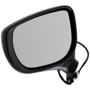 Driver Side Mirror, Power Adjust, Non-Heated, Manual Folding, Textured Black, No Signal Light, No Memory, No Puddle Light, No Auto-Dim, No Blind Spot Feature