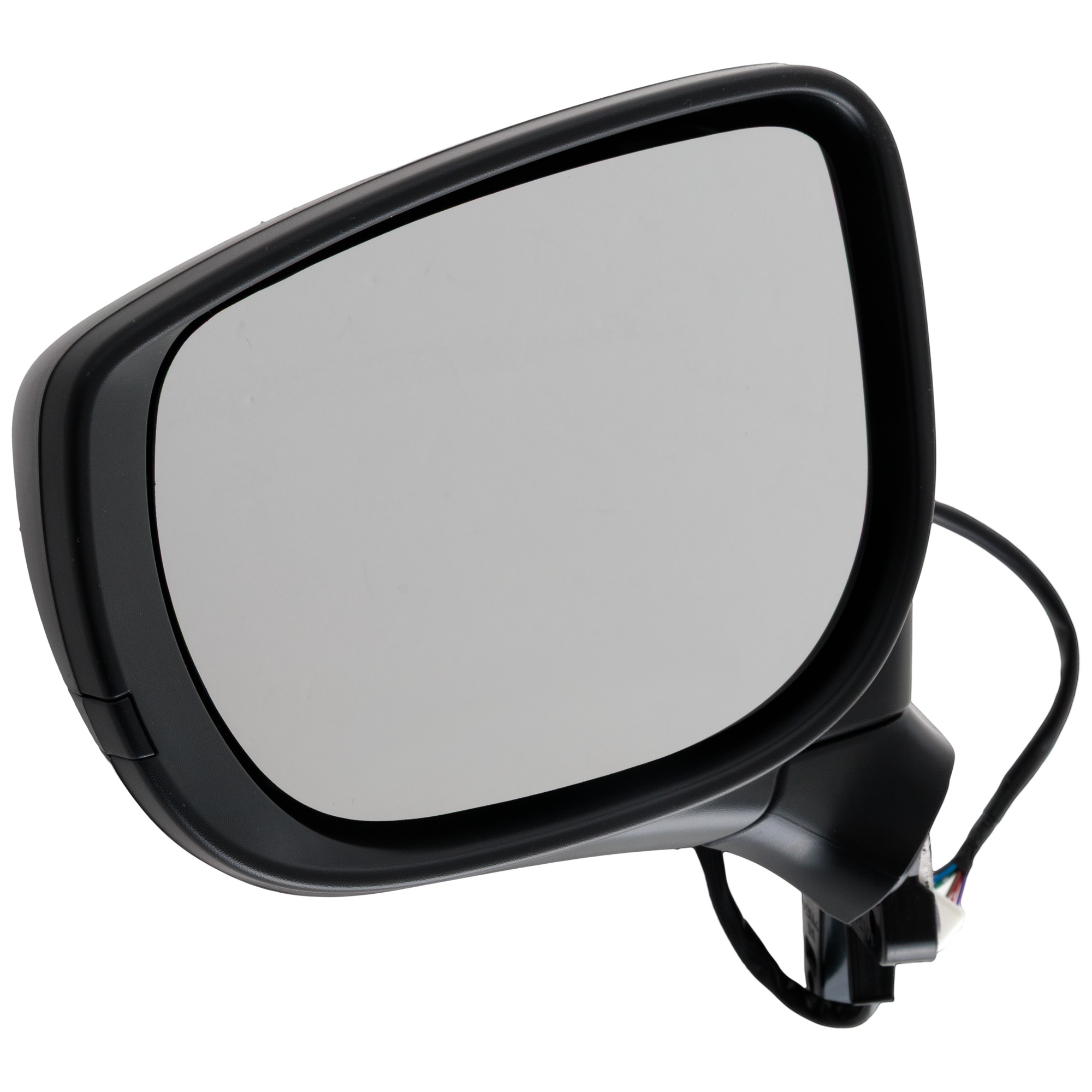 Driver Side Mirror, Power Adjust, Non-Heated, Manual Folding, Textured Black, No Signal Light, No Memory, No Puddle Light, No Auto-Dim, No Blind Spot Feature