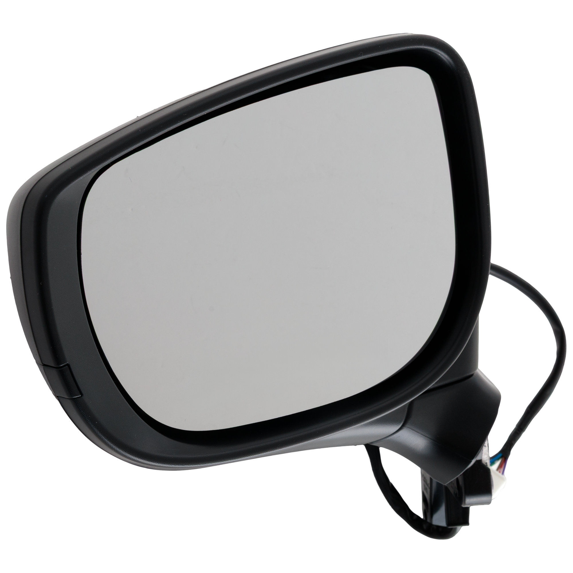 Driver Side Mirror, Power Adjust, Non-Heated, Manual Folding, Textured Black, No Signal Light, No Memory, No Puddle Light, No Auto-Dim, No Blind Spot Feature