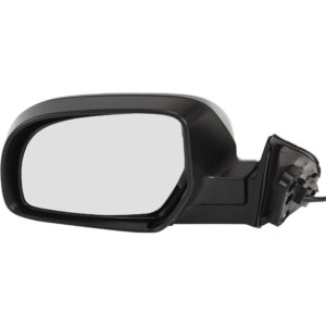 Driver Side Mirror, Power Adjust, Non-Heated, Manual Folding, With 1 Paintable and 1 Textured Black Cap, No Signal Light, No Memory, No Puddle Light, No Auto-Dim, No Blind Spot...
