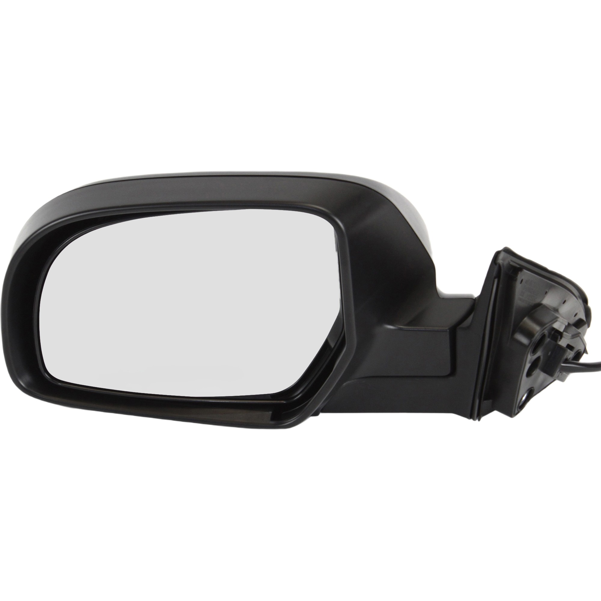 Driver Side Mirror, Power Adjust, Non-Heated, Manual Folding, With 1 Paintable and 1 Textured Black Cap, No Signal Light, No Memory, No Puddle Light, No Auto-Dim, No Blind Spot...