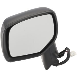 Driver Side Mirror, Power Adjust, Non-Heated, Manual Folding, With 1 Paintable and 1 Textured Black Cap, No Signal Light, No Memory, No Puddle Light, No Auto-Dim, No Blind Spot...