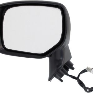Driver Side Mirror, Power Adjust, Non-Heated, Manual Folding, With 1 Paintable and 1 Textured Black Cap, No Signal Light, No Memory, No Puddle Light, No Auto-Dim, No Blind Spot...
