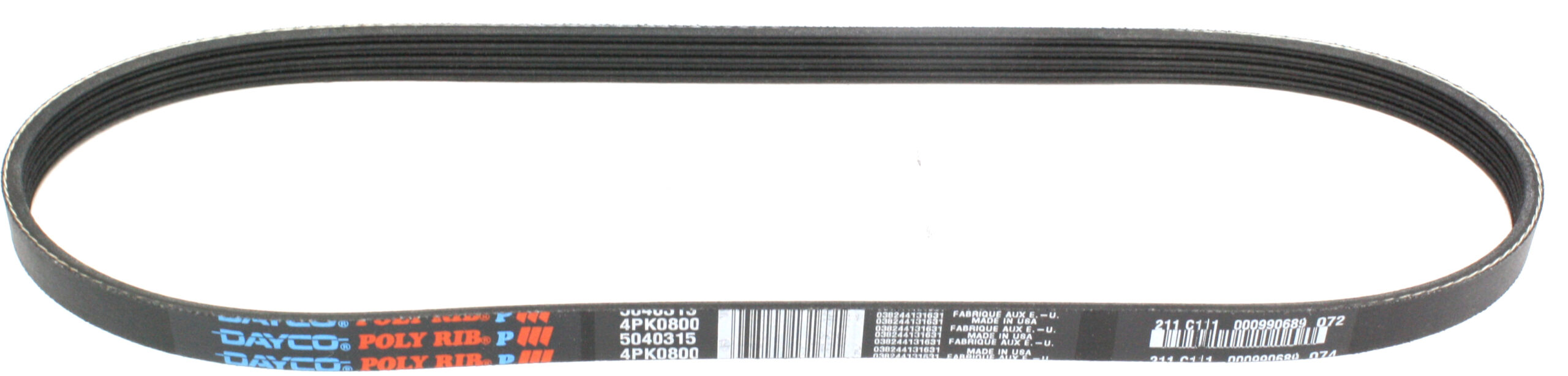 5040315 Serpentine belt, 4 Rib Count - Image 5